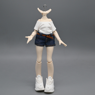 大12分一万次出逃计划娃衣露肩T恤辣妹打底bjd素体明月体短袖上衣