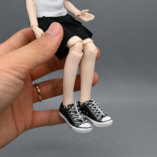 8分扎克事件娃衣配件娃鞋bjd娃娃素体系带鞋子空心运动板鞋滑板鞋