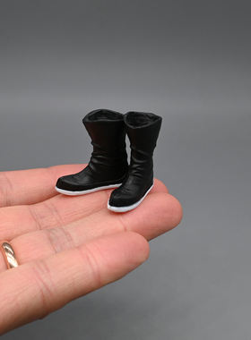 1/12古代兵人衣服配件锦衣卫靴子6寸机娘素体古风汉服武侠鞋子