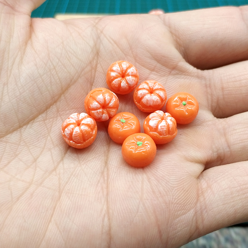 12分食玩橘子道具模型兵人