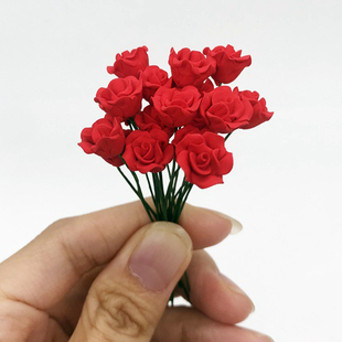 1/12兵人结婚场景玫瑰花6寸shf人偶手办模型ob11鲜花figma配件bjd