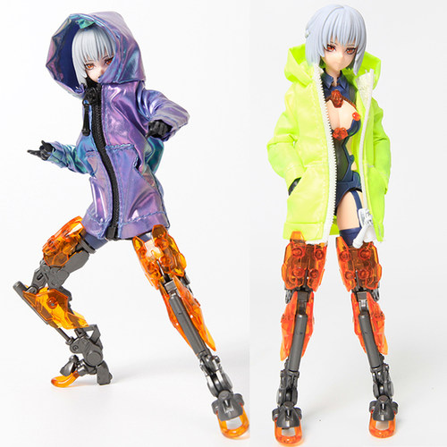 6寸女素体风衣1/12兵人衣服配件