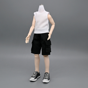 8分西西里往事北冥体扎克事件bjd裤子娃衣素体工装中裤大口袋短裤