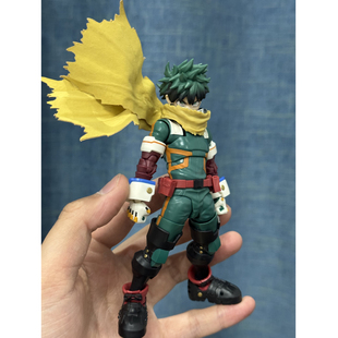 shf绿谷出久diy可造型铁丝布衣围巾可动布艺配件