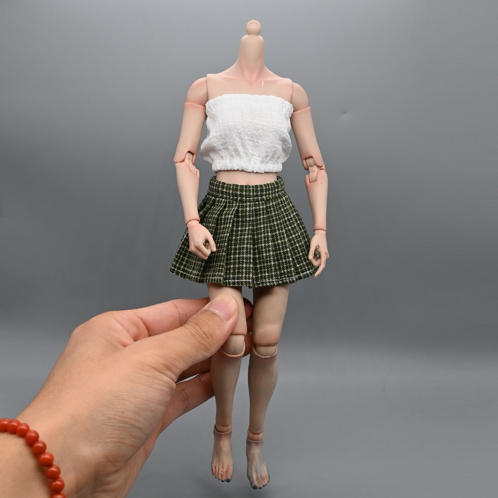 1/6分兵人衣服配件bjd素体百褶裙
