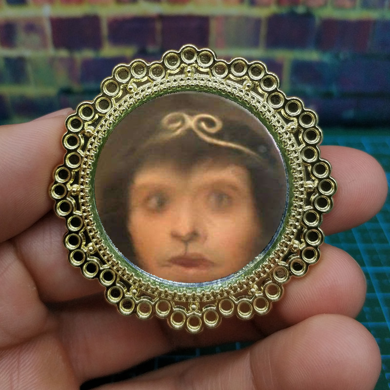 1/6兵人场景道具西游记照妖镜大话孙悟空西游镜子手办模型bjd配件