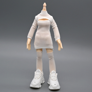 12分ob11妖精体娃衣D男D女D妹长款紧身毛衣bjd娃娃素体AZ衣服裙子
