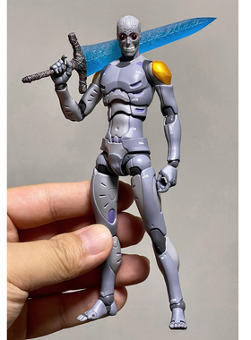 1/12兵人配件精灵骑士暗月大剑寒冰剑特效件figma机娘武器改件shf