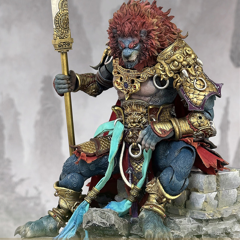 fury toys狂怒工作室西游狮驼岭青毛狮王 青狮精可动人偶手办模型
