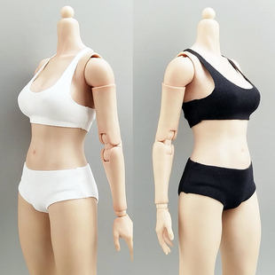 1/6瑜伽运动背心短裤女兵人衣服配件6分BJD娃娃素体娃衣内衣内裤