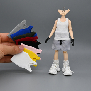 12分阿巳3.0北冥体明月出逃体西西里娃衣bjd素体运动无袖背心打底