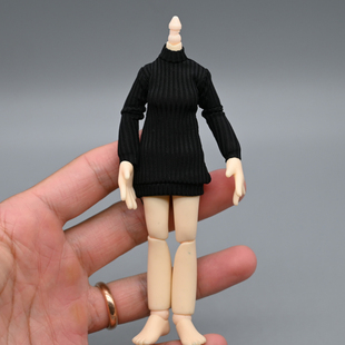 1/12分ob11妖精体azone包胶女素体机娘毛衣连衣裙日常人妻bjd娃衣