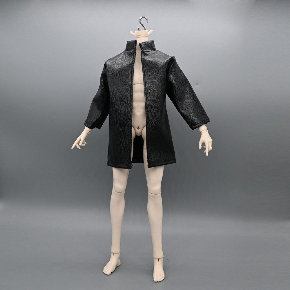 1/6分兵人衣服bjd素体短款皮衣图片
