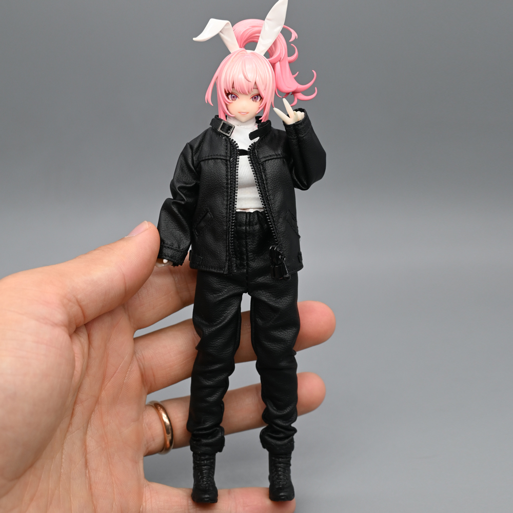 1/12兵人衣服蜗之壳机娘皮夹克