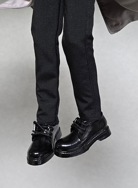 8分扎克事件北冥体娃衣配件娃鞋西装皮鞋bjd素体阿巳ob22系带鞋子