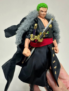 shf海贼索隆衣服布衣鬼岛三刀流可动人偶手办模型裙摆diy自改配件