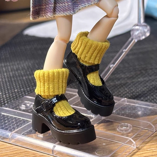 12分妖精体娃鞋p20素体小布娃衣小皮鞋JK制服鞋D男D女D妹ob22鞋子