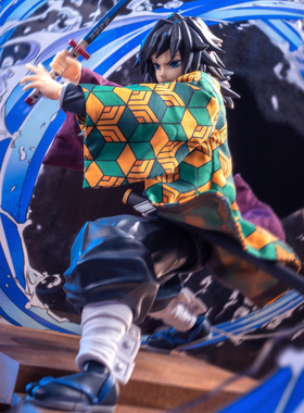 shf鬼灭之刃 富冈义勇 水柱 衣服披风羽织和服外套diy布衣配件