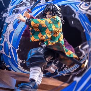 shf鬼灭之刃 富冈义勇 水柱 衣服披风羽织和服外套diy布衣配件