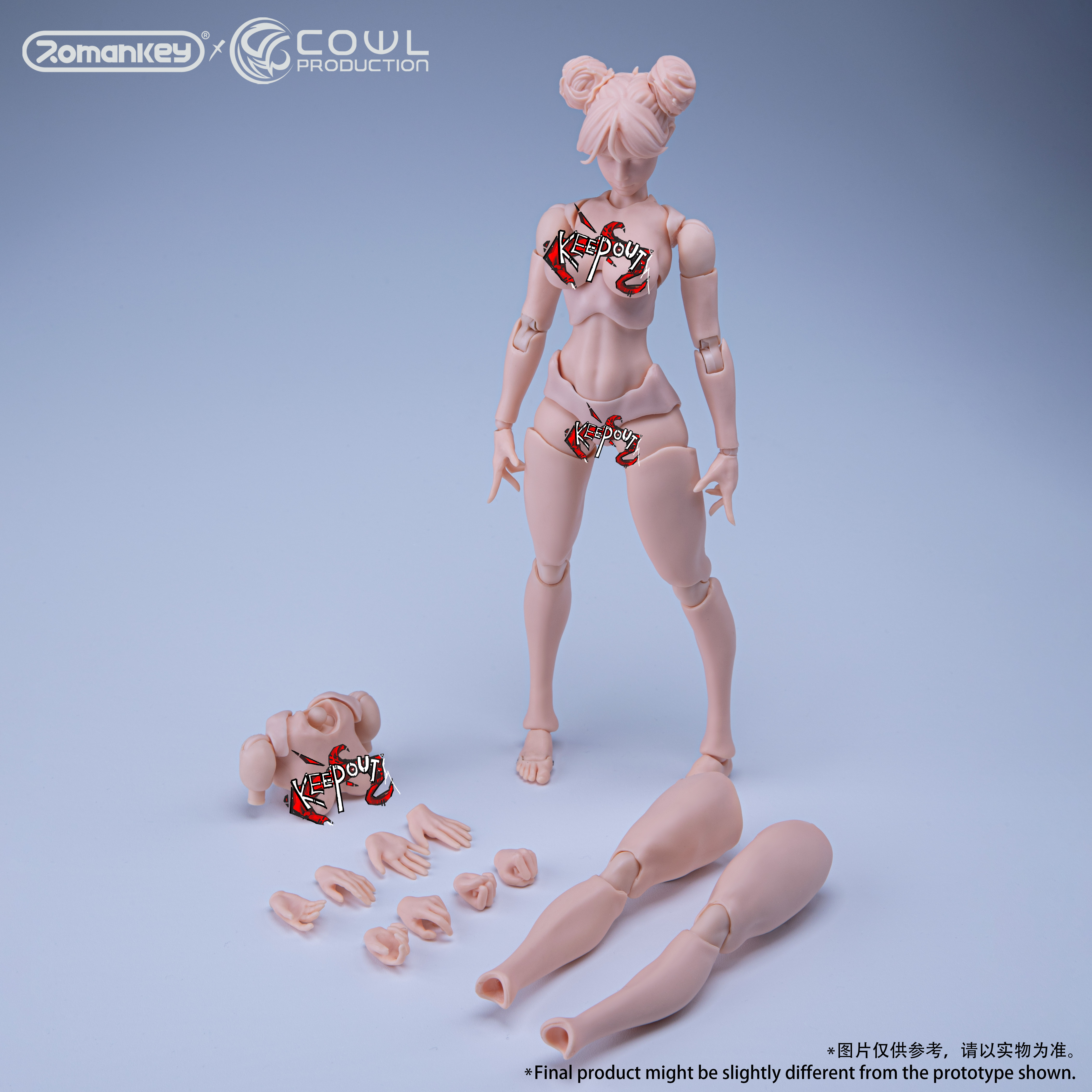 1/12超可动人偶女素体模特兵人