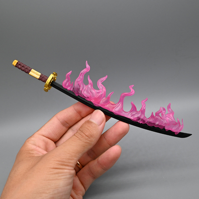 1/6兵人武器火焰太刀特效件模型