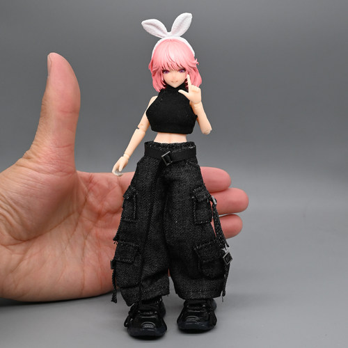 1/12兵人衣服配件机娘素体工装裤