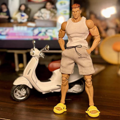 1/12兵人配件可动男素体短裤背心