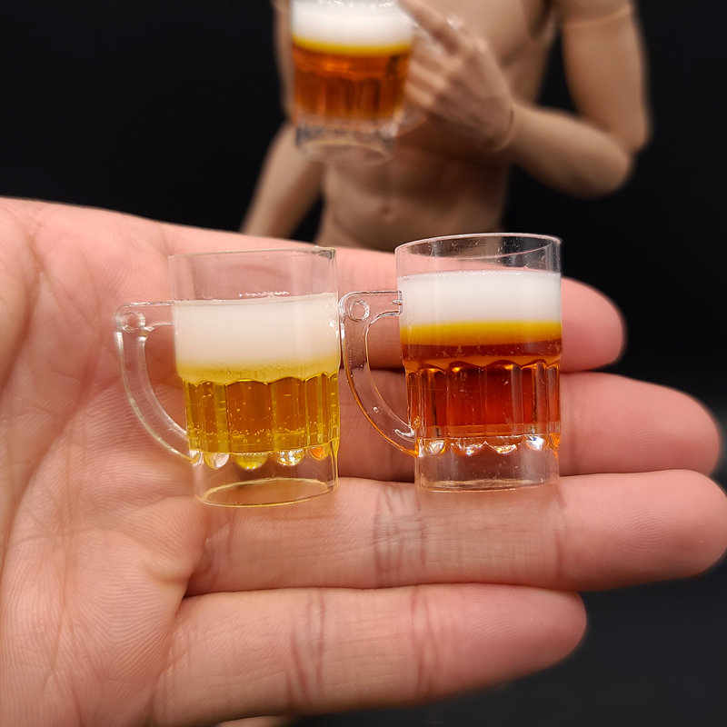 1/6兵人场景配件微缩扎啤杯模型