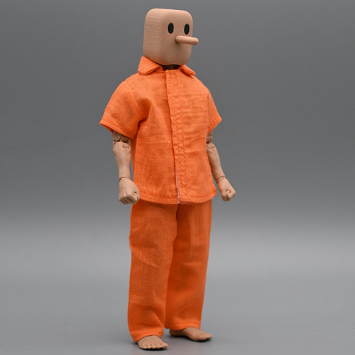 1/12兵人衣服配件小丑囚服囚衣