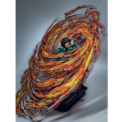 鬼灭之刃shf手办配件火焰特效件