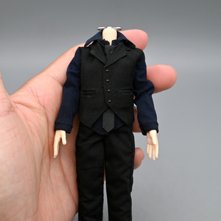 12分素体阿巳3.0娃衣bjd衣服配件1/12兵人西装马甲衬衫修罗丸衬衣