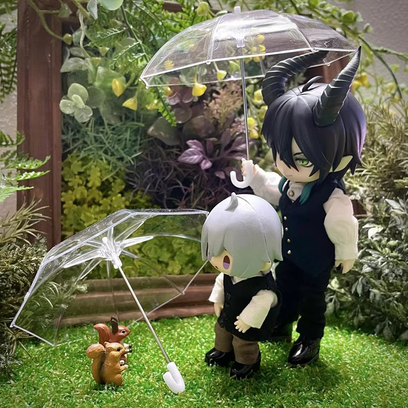 1/12兵人场景配件雨伞微缩模型