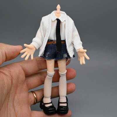 12分妖精体d女bjd素体开衫毛衣