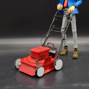 1/12兵人场景配件花园女佣割草机6寸女仆机娘素体bjd除草机模型