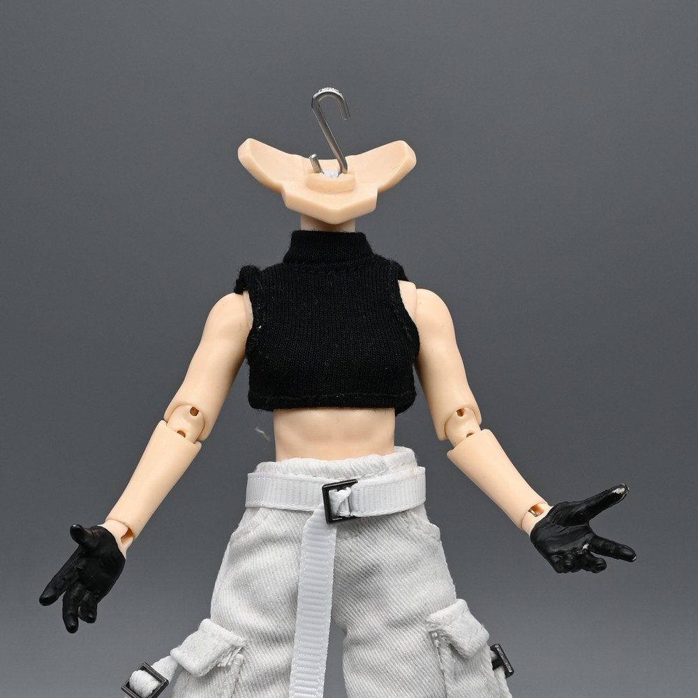 thumbnail for 12 minutes Ah Si 3.0 Beiming body Shura pill heavy industry functional baby clothes BJD plain body pants wide-leg trousers cargo pants