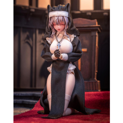 1/12兵人衣服配件机娘素体修女服