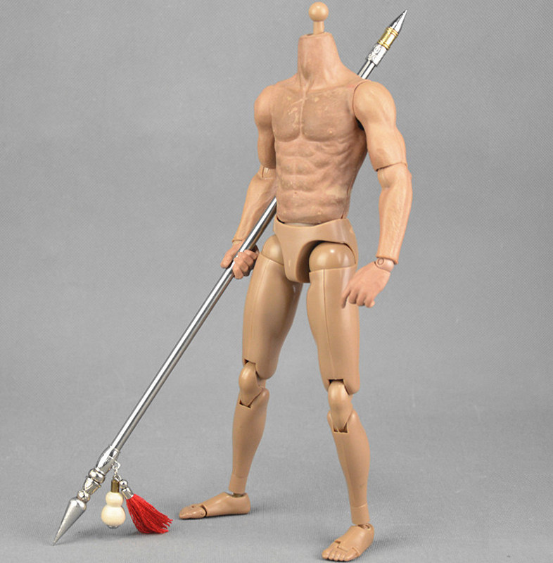 1/6兵人武器配件12寸西游记红孩儿 红缨枪哪吒火尖枪兵器模型长矛