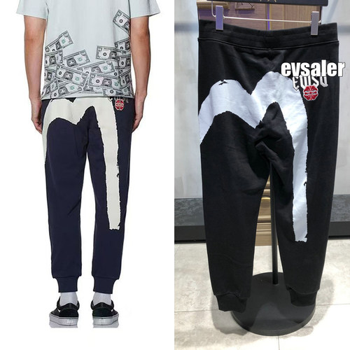 daicock潮牌大M印花休闲裤男毛圈男士卫裤男女同款运动裤