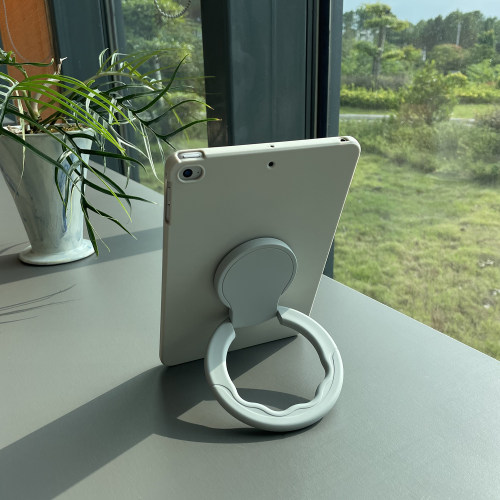 适用ipadAir平板保护套A2898/A2899旋转A2900支架A3266支撑A3267全包A3270防摔A3268/A3269灰色A3271后壳13寸