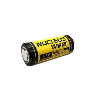 易能利强光手电筒26650电池锂电池大容量南慷平头