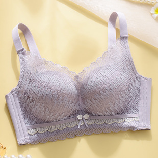 无钢圈微厚甘草温变文胸小杯聚拢舒适亲肤棉调整型623 俏佩花新品