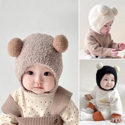 秋冬宝宝保暖婴儿超萌包头护耳帽