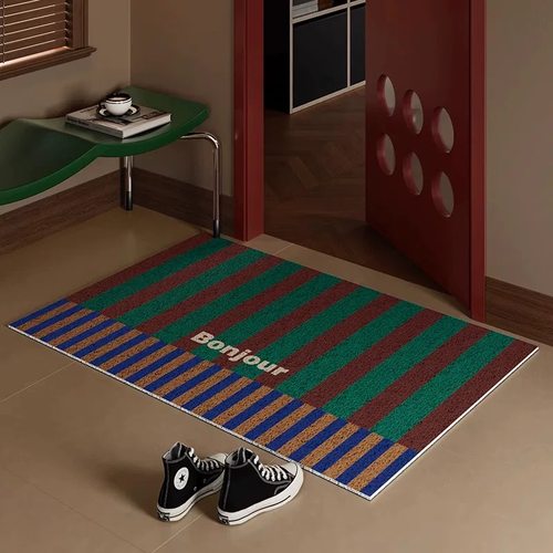 中古包豪斯丝圈入户门地垫玄关脚垫刮泥蹭土进门垫耐脏可水洗加厚