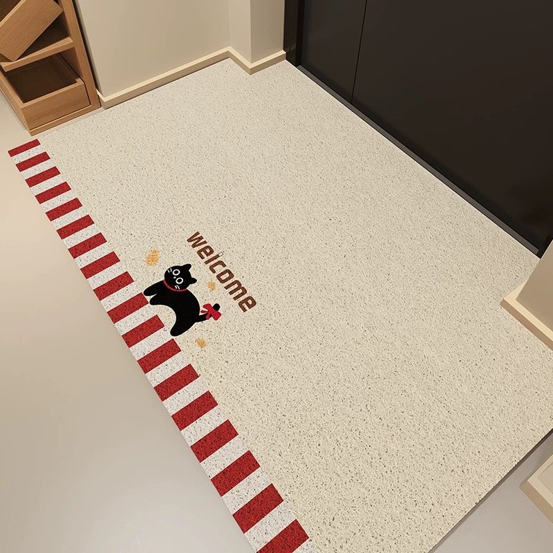 丝圈ins简约入户门垫新款玄关脚垫刮泥蹭土地垫耐脏可水洗 可裁剪,居家布艺,入户地垫,淘宝优惠券,粉丝福利购,淘宝优惠卷