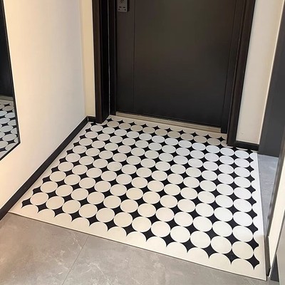 超薄1MM皮革入户门垫不卡门可擦