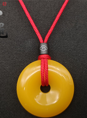 玉绳平安扣挂绳紫檀木吊坠绳高档项链绳子可调节diy红绳男女通用