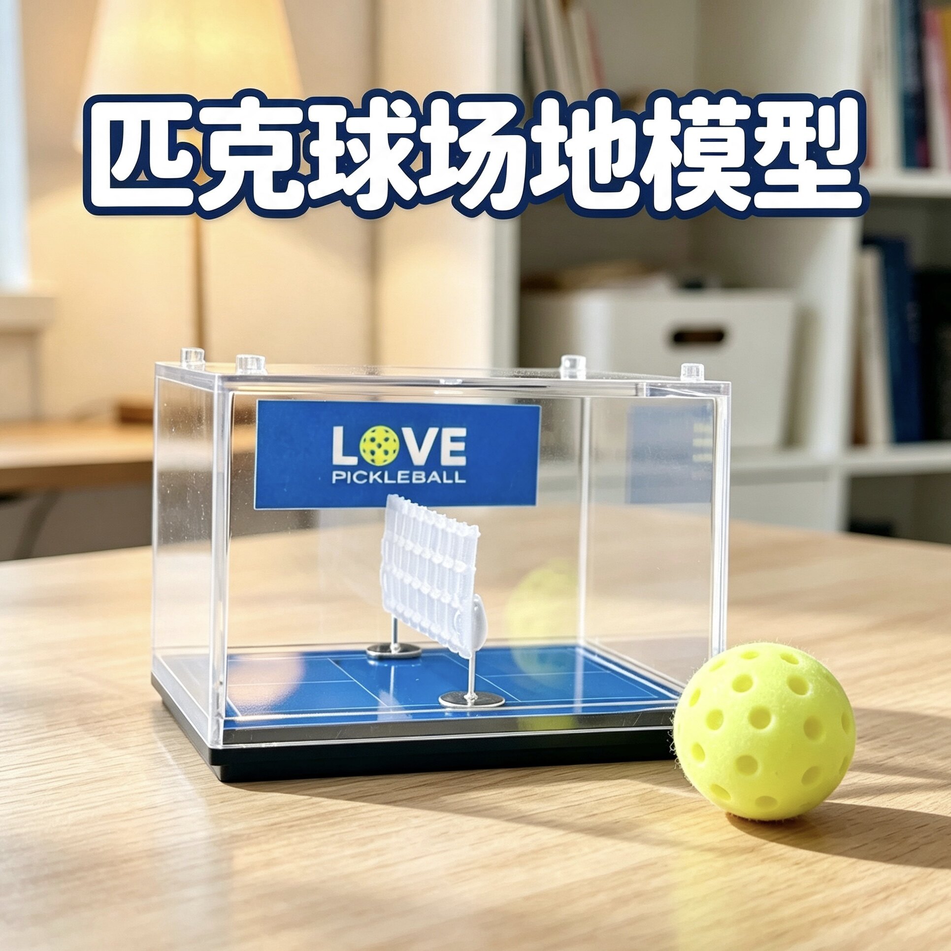 匹克球场地模型微缩桌面摆件创意运动周边纪念品送球友的生日礼物