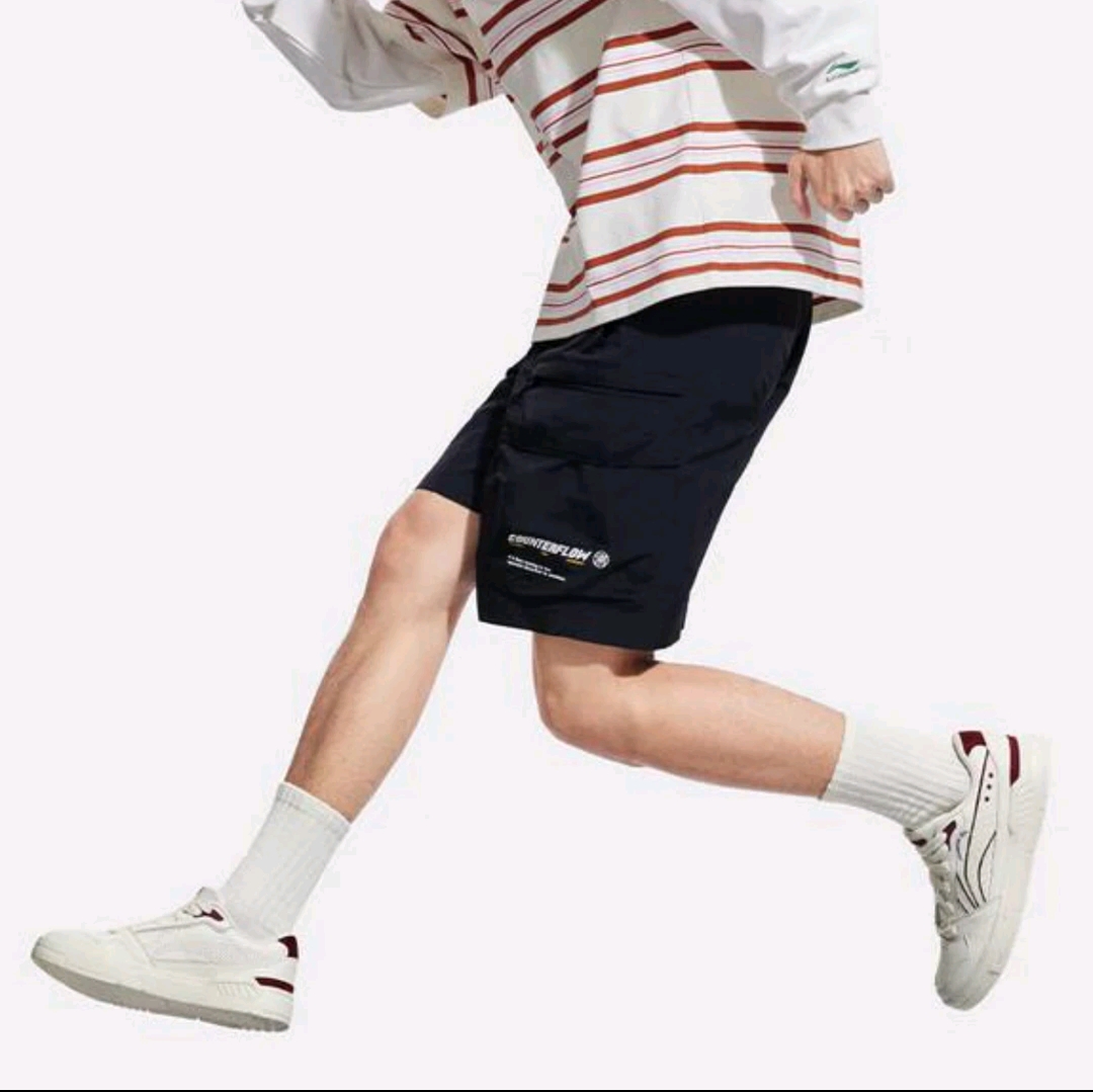 李宁 Common 80s 板鞋防滑耐磨舒适低帮厚底复古增高经典时尚百搭