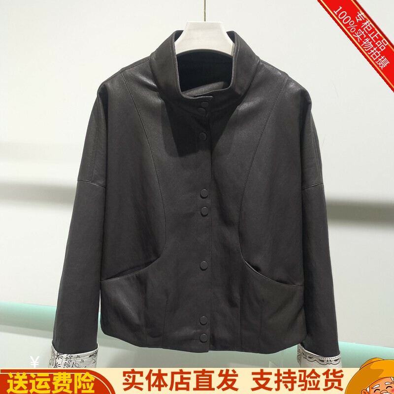 气质休闲PU皮衣减龄夹克外套