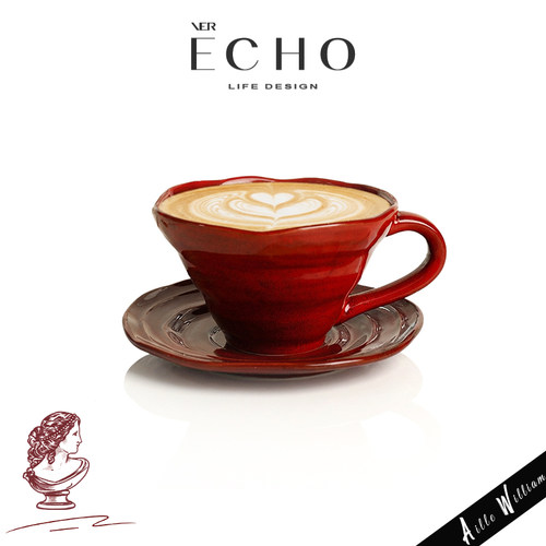 ECHO复古窑变陶瓷咖啡杯碟马克杯